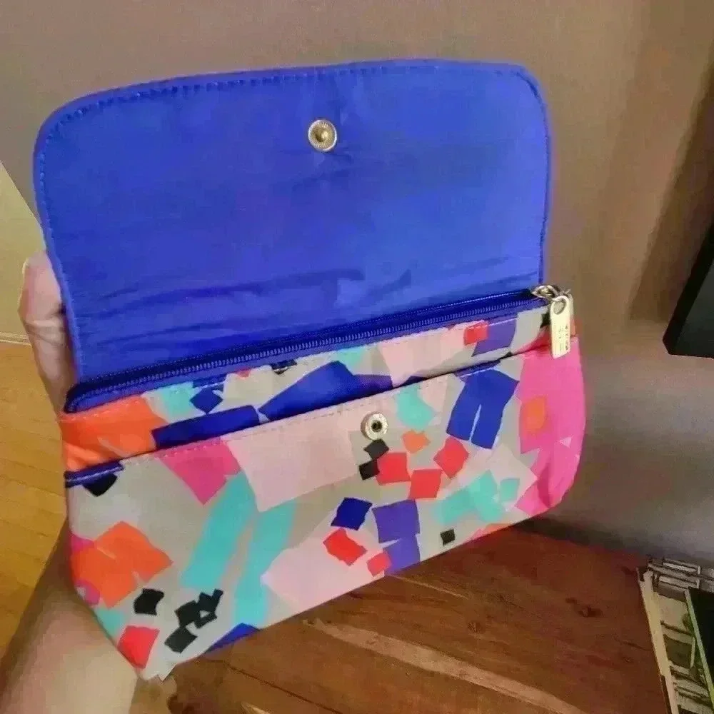 Shoshanna For Elizabeth Arden Multi-Color Organizer Make Up Cosmetic Bag